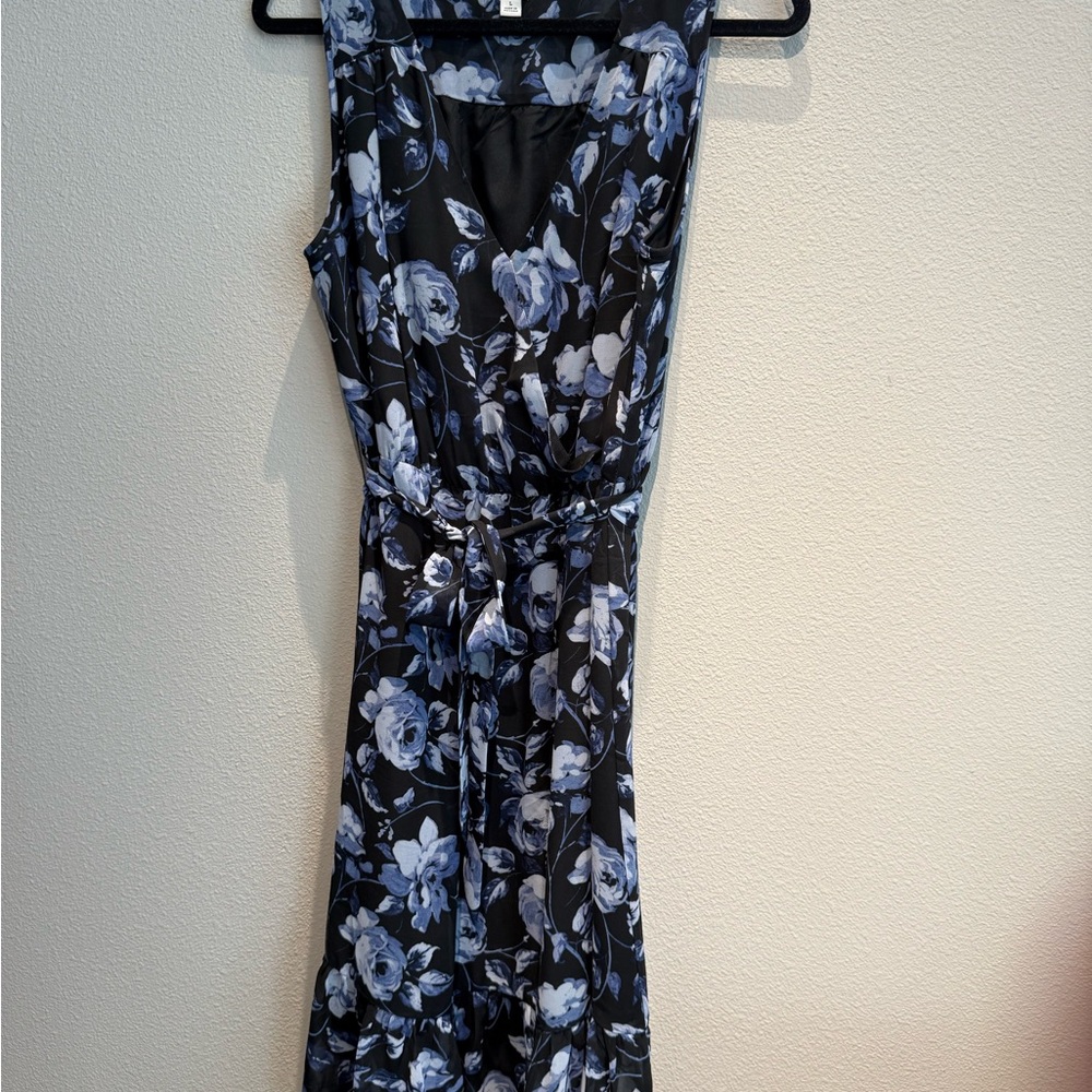 a new day Black and Blue Floral Dress